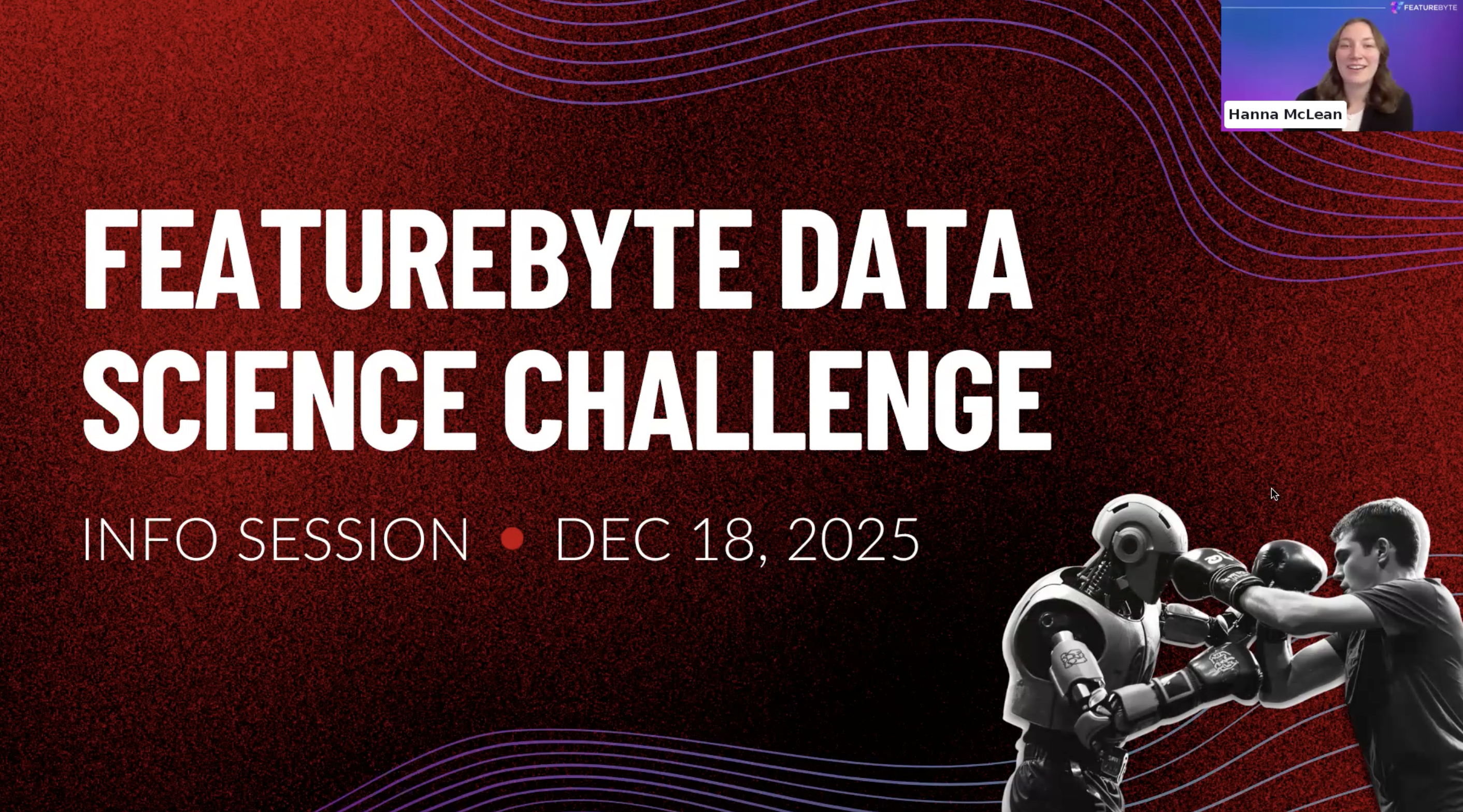 FeatureByte Data Science Challenge Info Session